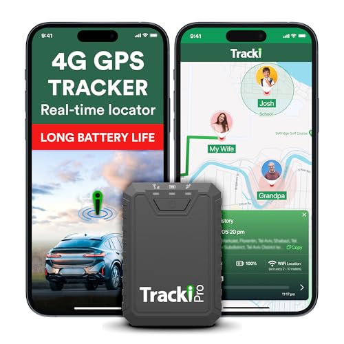 Tracki Pro GPS Tracker for Vehicles, USA made tech. Up to 7 Months Batt. Waterproof Magnetic 4G LTE Long Battery Life 2-7 Month, Unlimited Distance,...