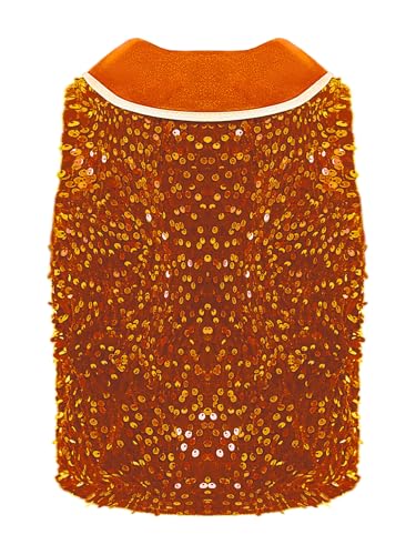 ACSUSS Kids Boys Girls Sleeveless Shiny Sequin Vest Sparkly Button Down Velvet Tuxedo Waistcoat for Wedding2