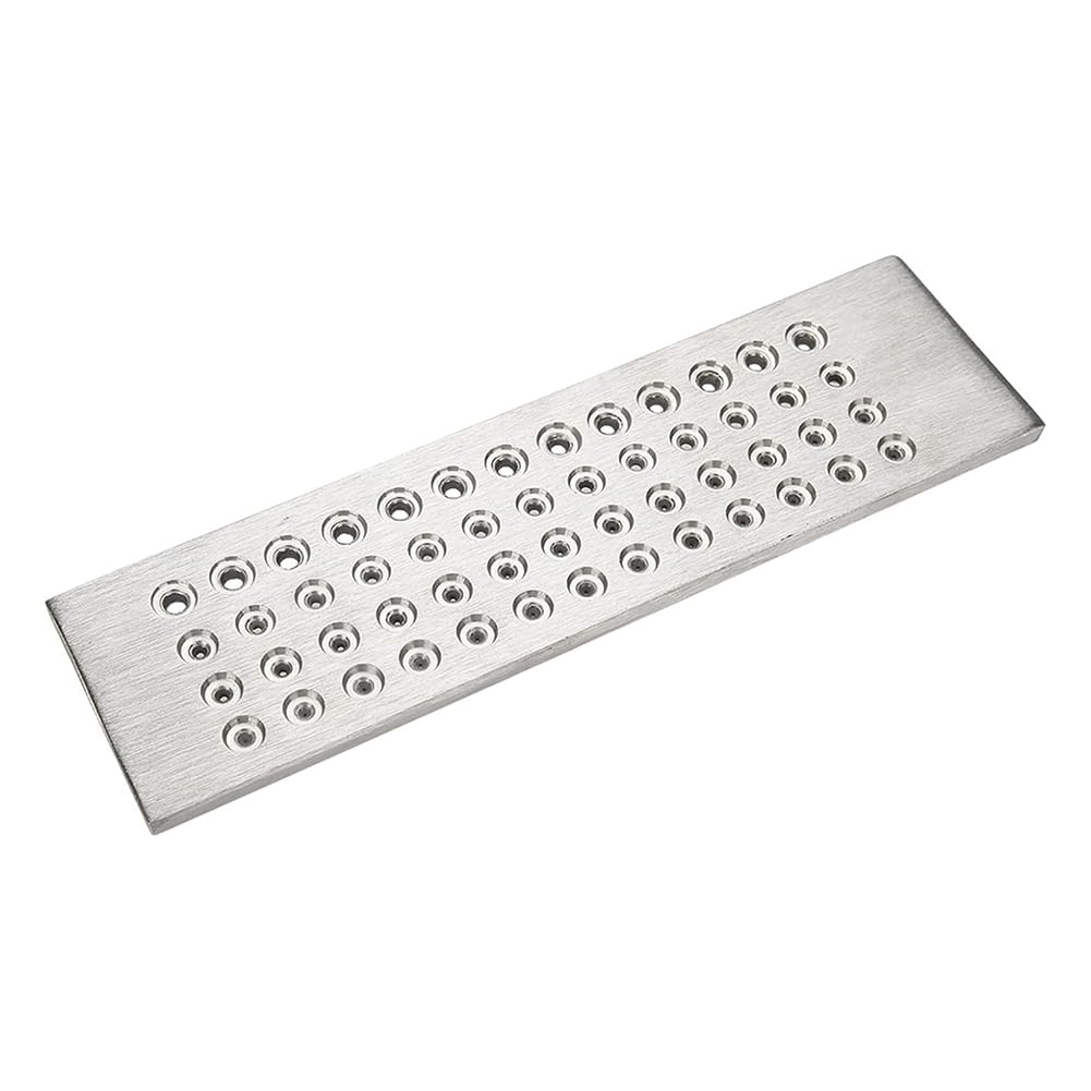 qimoi 52 Round Holes Wire Draw Plate 0.26-4.10mm Wire Drawplate for Jewelry Making