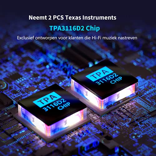 Fosi Audio BT20A-S Bluetooth 5.0 Stereo Audio 2 Kanaals Versterker Ontvanger Mini Hi-Fi Klasse D Geïntegreerde… - Afbeelding 4