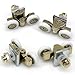 Rodillos para mampara de ducha, 25 mm, dobles, aleación de zinc, ruedas para puerta de ducha, 4 piezas