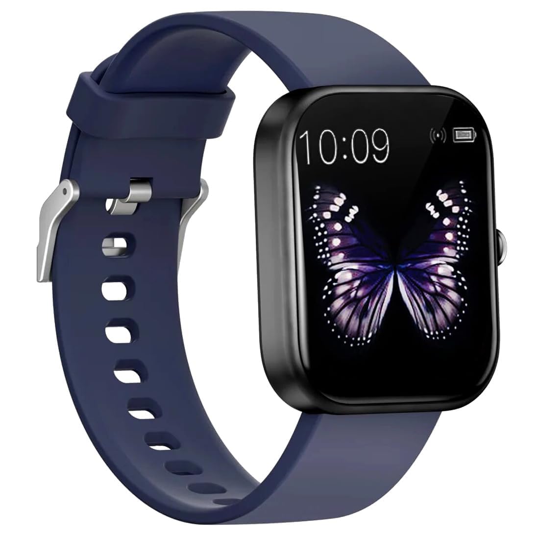 Bouncefit D20 Y68 Fitness Band Smart Watch for Men, Women, Boys, Girls, Kids – Single Touch Interface, Water Resistant, Workout Modes, Quick Charge Sports Smartwatch – Blue