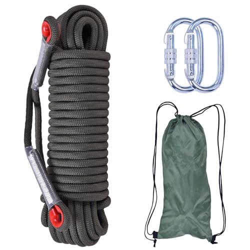 LZ.MZXU Kletterseil 30M 10mm Seil Kletterseil Outdoor Sicherheitsseil...