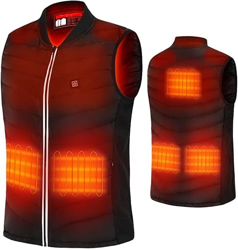 Chaleco térmico para hombres y mujeres, chaqueta térmica eléctrica recargable por USB con batería