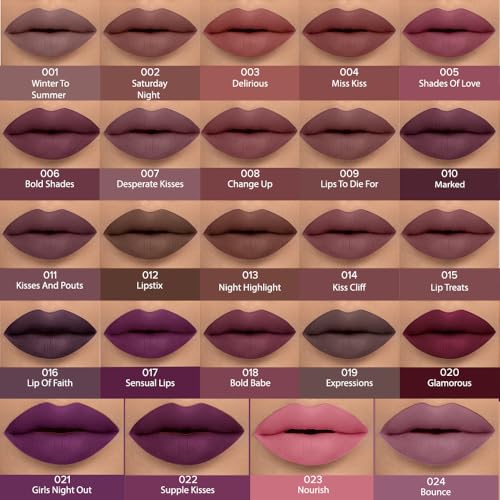 Image of Character Revolution Matte Lipstick | Intense Pigment, Long-Lasting & Smooth Finish | Non-Drying Comfortable Wear (Bold Babe - RL018, Revolution Matte Lipstick)