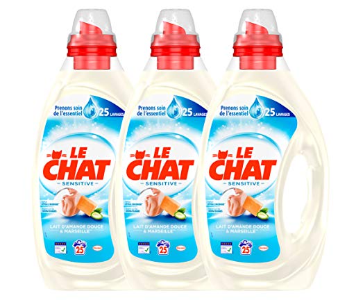 Le Chat Sensitive Lessive Liquide Lot De 3 X 125l 75 Lavages