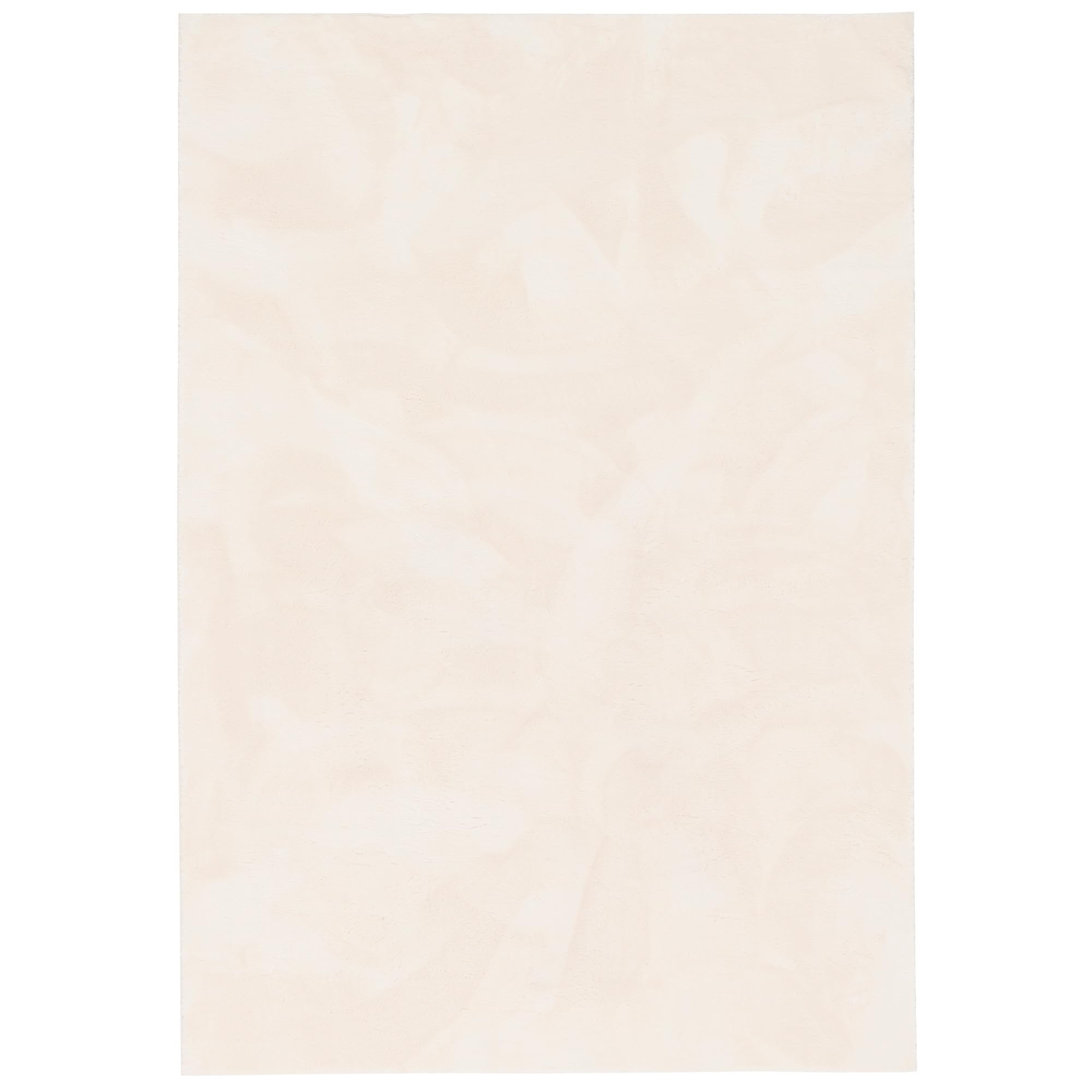 Pergamon Luxus Super Soft Kunstfell Teppich Pearl Einfarbig – Wohnzimmer, Rund & Eckig