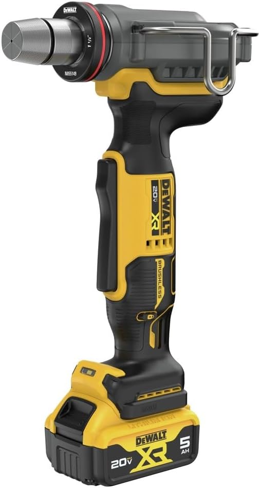 DEWALT 20V MAX XR PEX Expander Tool Kit with 1", 1-1/4", and 1-1/2" Expansion Heads, Battery and Charger Included (DCE410P1) - Image 3