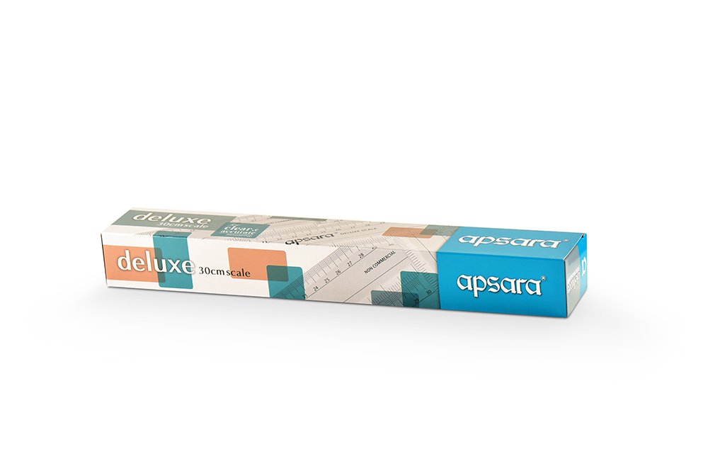 Apsara Deluxe Scale - 30cm | Transparent | Thick & Broad | "mm" markings for precision | Smooth & Rounded Edge | Tough & Long-Lasting | No Chipping | Child-Safe | Pack of 10 Scales 4