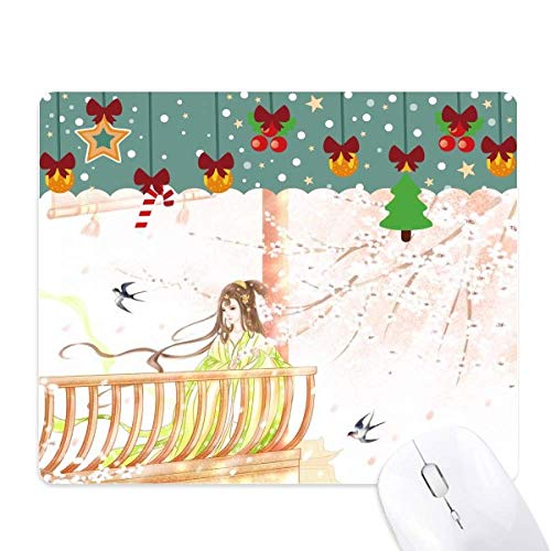 Tapis de souris hirondelle aquarelle Xinghua pour un espace de télétravail zen