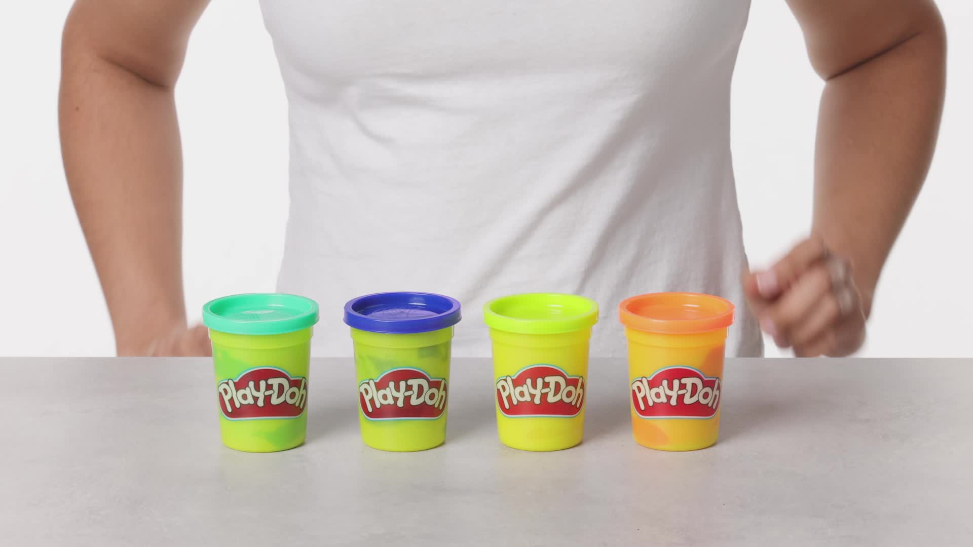 Amazon.com: Play-Doh 4 Pack of Wild Non-Toxic Colors for Kids 2