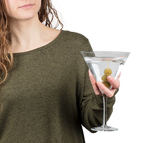 SCS Direct Oversized XL Giant Martini Cocktail Glass -25oz (760ml), Great