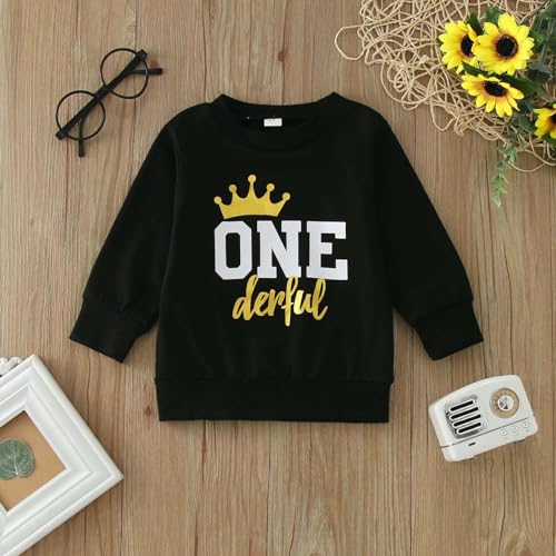 Youth Solid Classic Hoodies Infant Boys Girls Birthday Long Sleeve Letter Prints T Shirt for Boys Girls 5-163