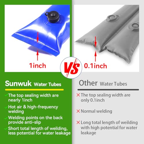 Bolsas de água para piscinas, 0,7 mm (21GA) de espessura Bolsas de água para piscinas de alta resist