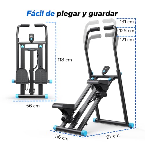 Variante de MERACH maquinas de steps Stepper 2025 Plegable Manillar Ajustable