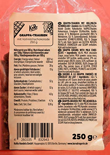 KoRo - Grappa druiven met melkchocolade 250 g - Image 5