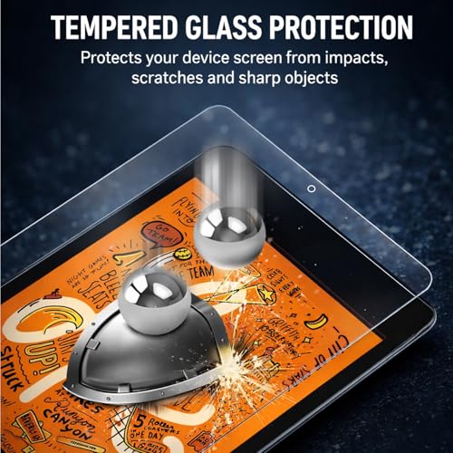 Image of Tempered Glass for iPad Mini 5 / Mini 4 (7.9 Inch) | Crystal Clear Screen Protector | Full Coverage with Easy Installation Kit