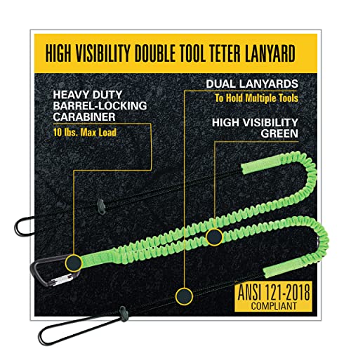 Image of Maximum Safety Hi-Vis Double Leg Tool Lanyard