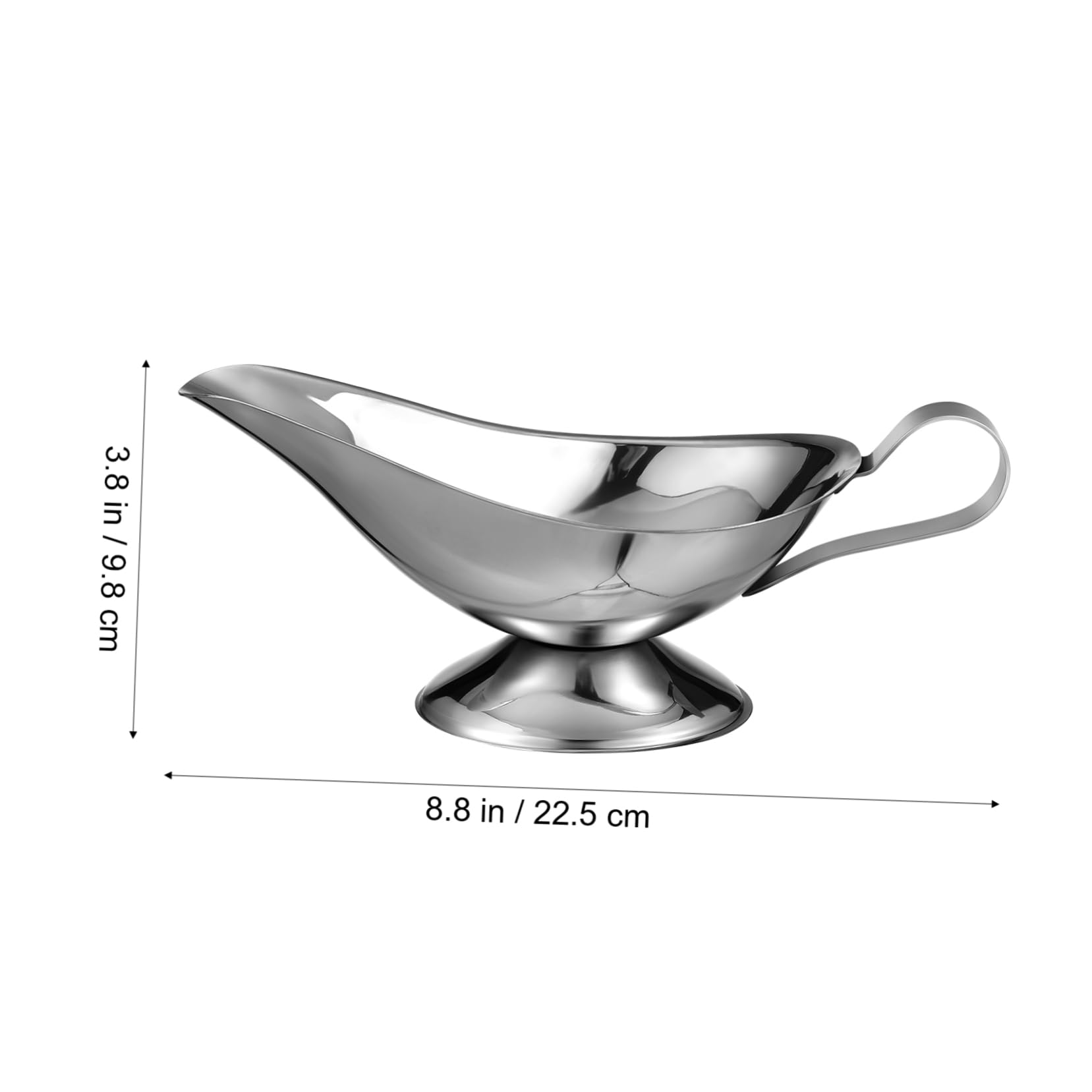 NAMOARLY 2 Pcs Stainless Steel Juice Boat Sauce Pitchers Jug Spout Funny Gravy Boat Bowls Gravyboat Ramekins Cups Breastmilk Pitcher Water Carafe Grsvy Gravy Boat Sauce Pitcher Ladle