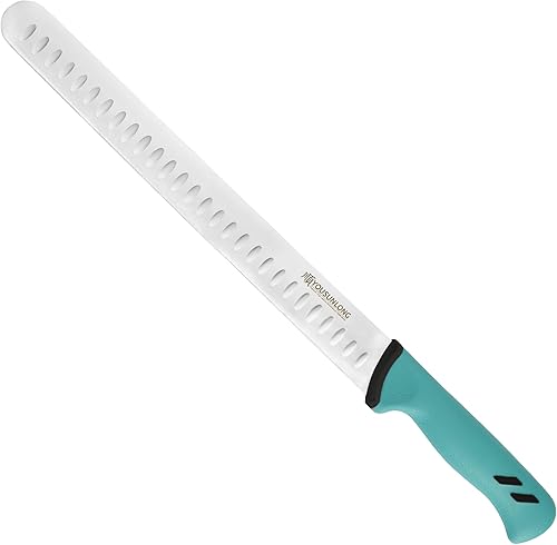 YOUSUNLONG Cuchillo para cortar pechuga, 12 pulgadas, cuchillo afilado para tallar, acero de molibdeno de alto carbono, mango de Santopreno,