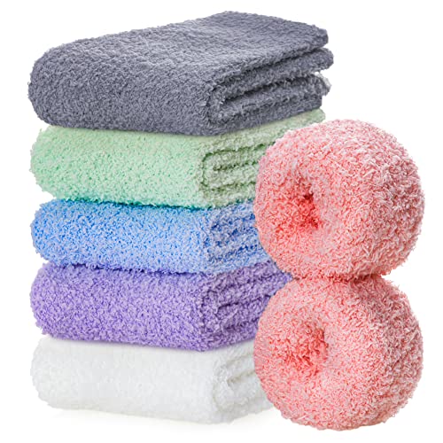 Image of FNOVCO Womens Fuzzy Socks Super Soft Fluffy Winter Warm Cozy Home Sleeping Socks