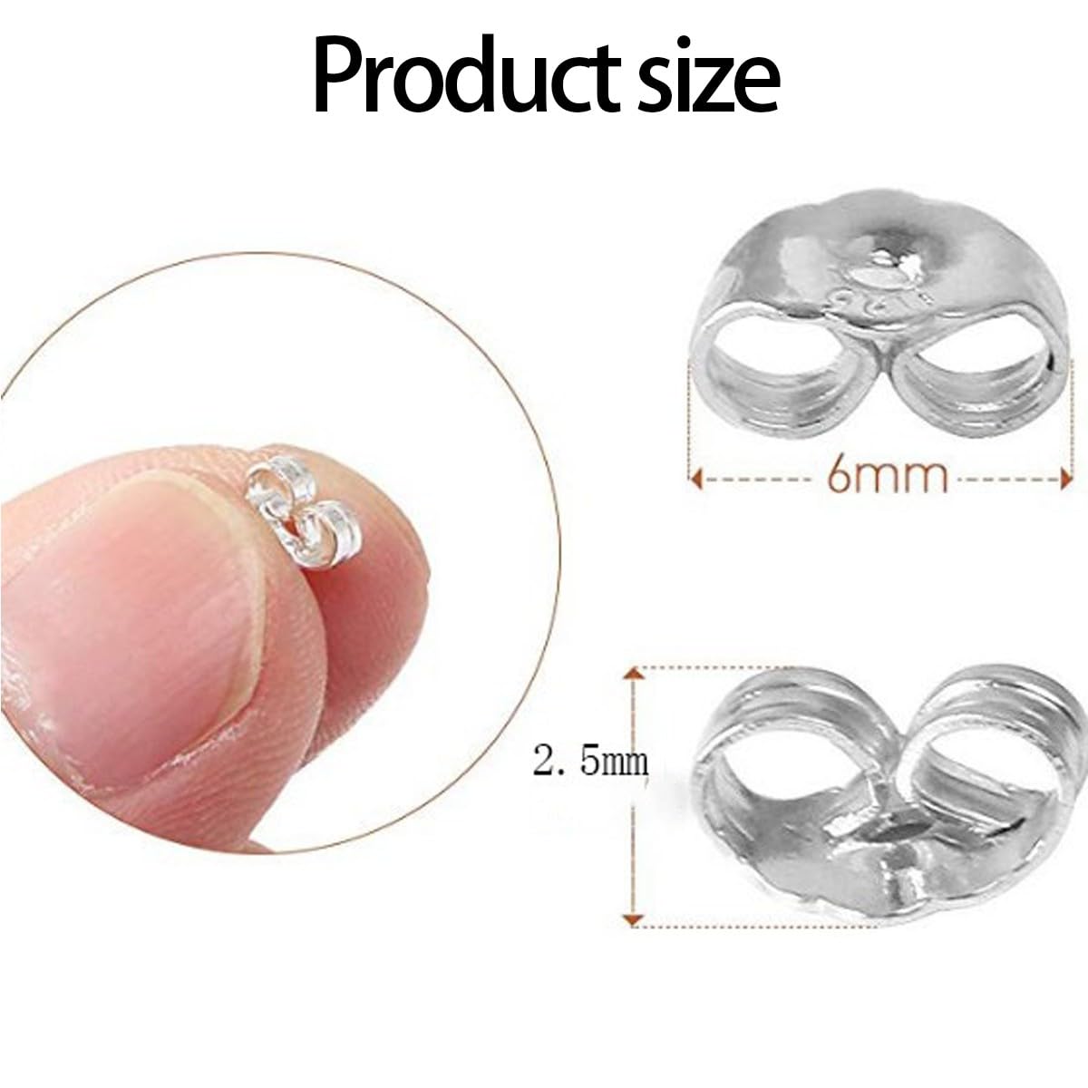 Chiusure Per Orecchini In Oro/Argento 925, Set Da 16, Robuste & Design Sicuro