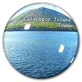 Imán decorativo para nevera con diseño de Isla Galápagos de Ecuador