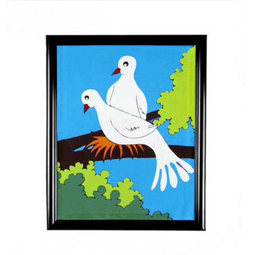 Dove Frame (wersja z dwoma gołębiem) magiczne sztuczki gołąb pojawiające się z obrazu scena iluzje sztuczki akcesoria komediowe rekwizyty mentalizm