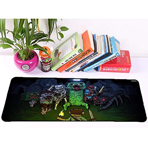 Preisvergleich Produktbild Gaming-Mauspad Anime Monster Holding Messer Und Fackel Illustration Rutschfeste Computermatte 40 * 90Cm