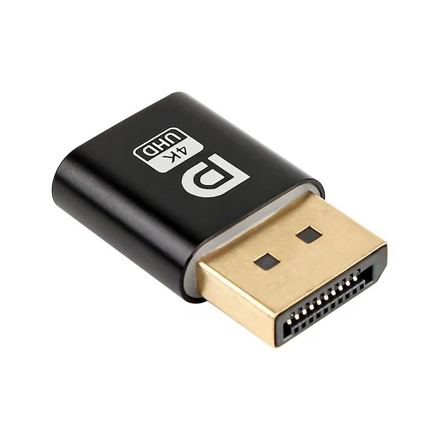ECKDZMY DP - DisplayPort Display Emulator EDID Emulator Plug 2K (fit Headless 2560x1600@60Hz) 4K 4096x2160@17Hz Display Port Dummy Plug DisplayPort