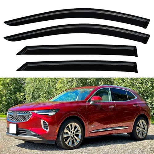 Image of Window Visors Rain Guards for 2021 2022 2023 Buick Envision, Out-Channel Window Vent Wind Deflectors Visors Shades for 21 22 23 Buick Envision