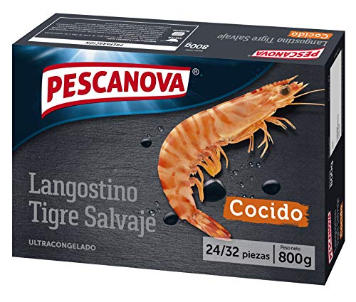 Pescanova Langostino Tigre Cocido, 800g (Congelado)