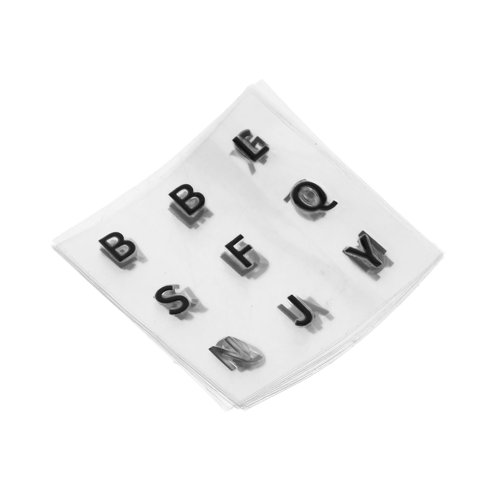 DECHOUS Enhanced Visibility Puzzle Cube Stickers Large Print Black Letter Decals Peel Stick
