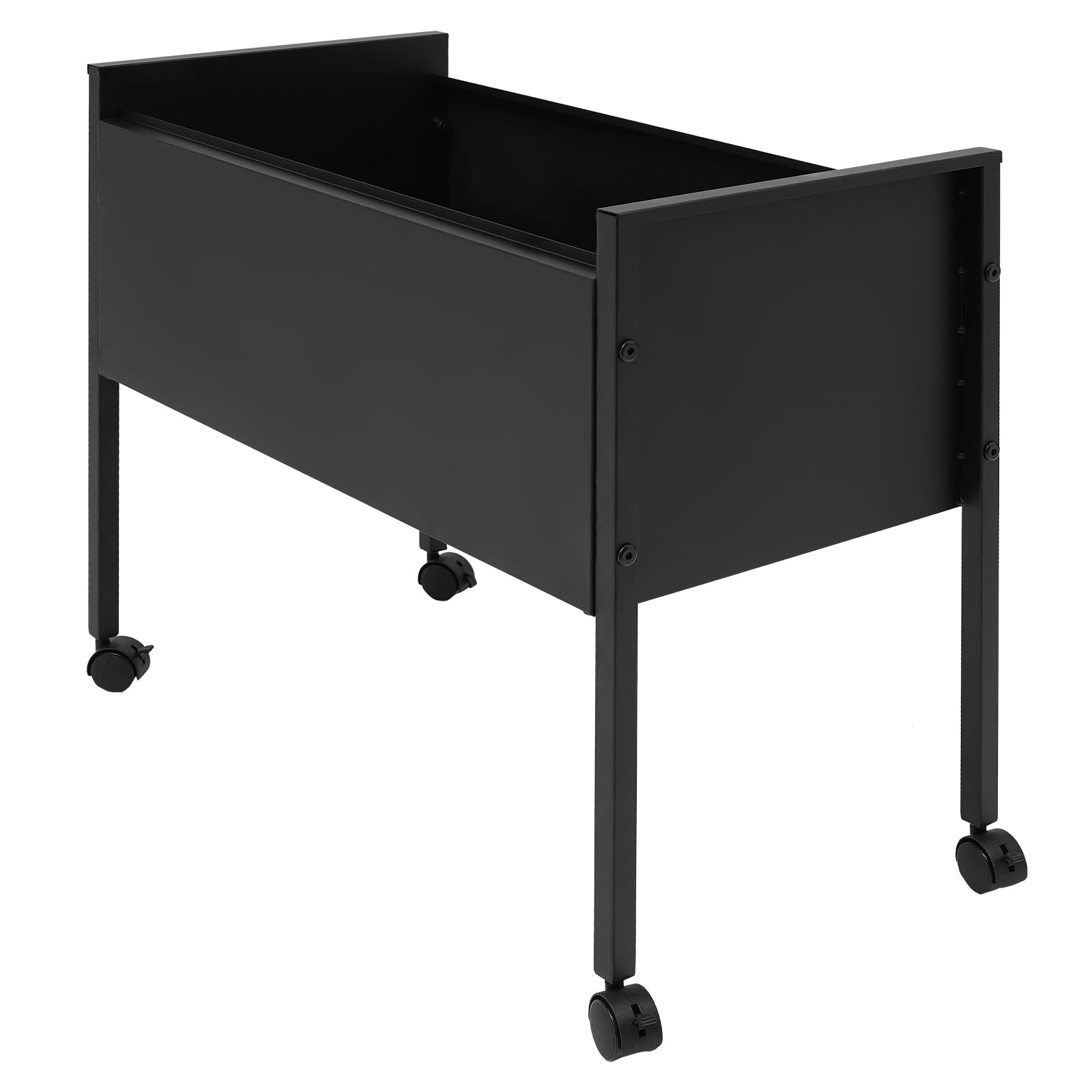 Hängemappenwagen Durable Rollbarer Aktenschrank mit Universalrollen Aktenordner Büroschrank für Büros, Konferenzräume, Arbeitszimmer, Wohnungen 70 * 37 * 60 cm (Schwarz)