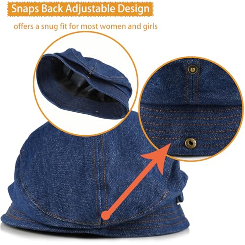 Gorra Newsboy de mezclilla para mujer miniatura 5