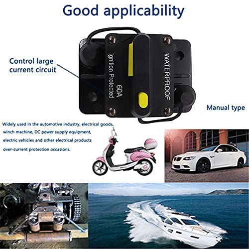 Greluma 100A Interruttore Automatico Impermeabile DC 12-48V | Con Ripristino Manuale Per Barche, Auto, ATV - Foto 9