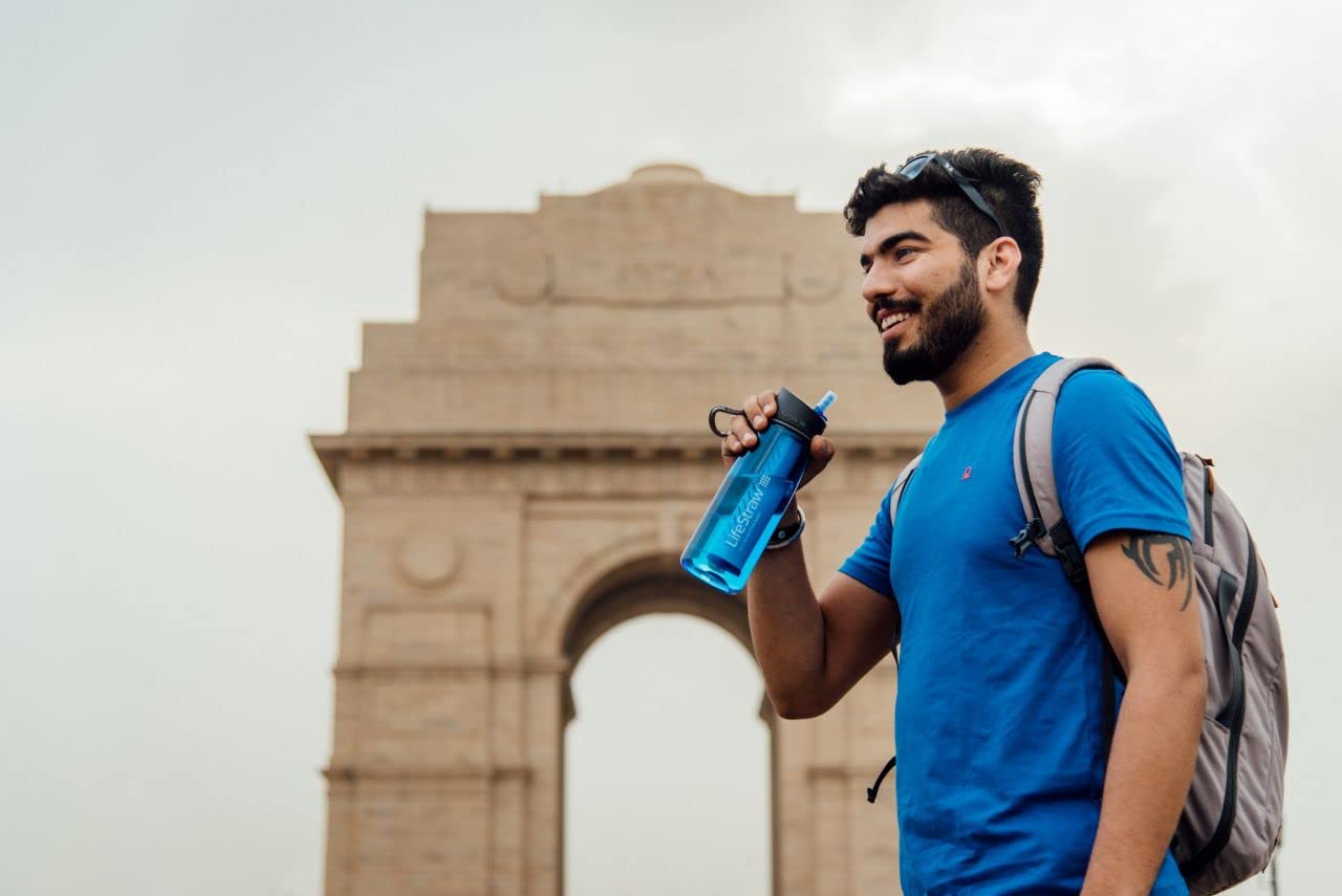 LifeStraw Go 1-Liter (moody blue), Blau