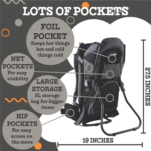 Luvdbaby BP1 Hiking Baby Carrier Backpack - Comfortable Baby Backpack Carrier - Toddler Hiking Backpack Carrier thumb #2