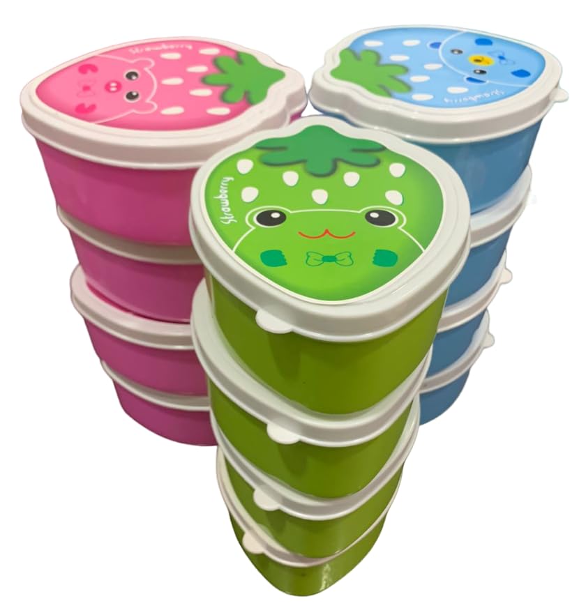 Magic Providers Strawberry Kanjak Box | Plastic Bowl Set - Pack of 12 | Multi color Containers Small Box | Especially For Navratri Kanjak Purposes | Air Tight | Leak Proof | Dishwasher Safe (B0CL36BD2J) Amazon Price History, Amazon Price Tracker