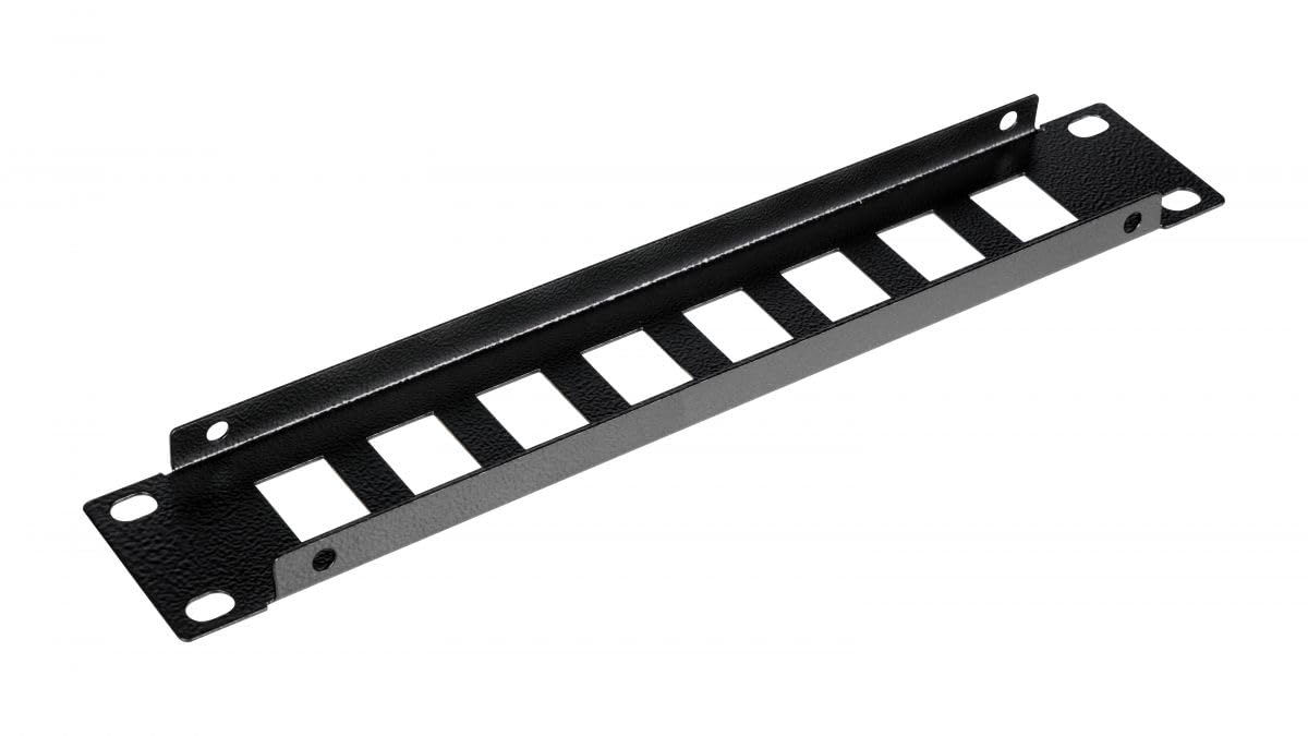 Equip Panel krosowy 10" z Keystone Montażem 1U, czarny