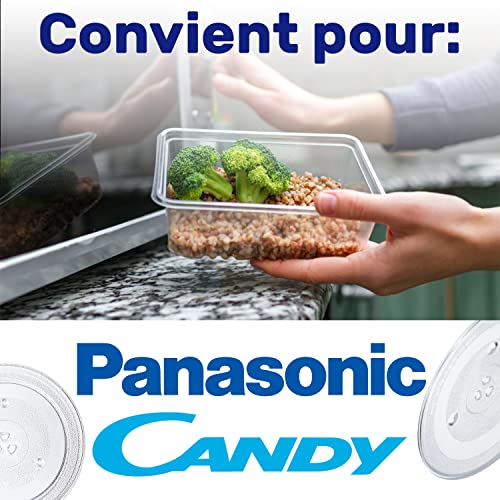 Plateau micro-onde universel 31,5 cm Monteral en verre de haute résistance - 7