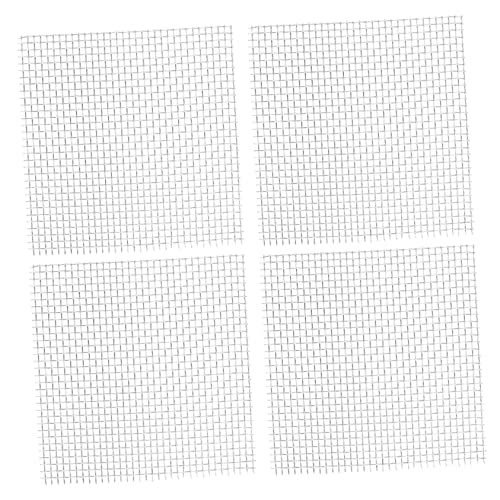 LIOOBO 15個 水生メッシュ プレミアムモスウォール パズル ハンガー 水族館の壁 水族館メッシュ ステンレススチール製水生苔メッシュ 頑丈な苔壁 苔むした壁 ステンレス鋼 Silver