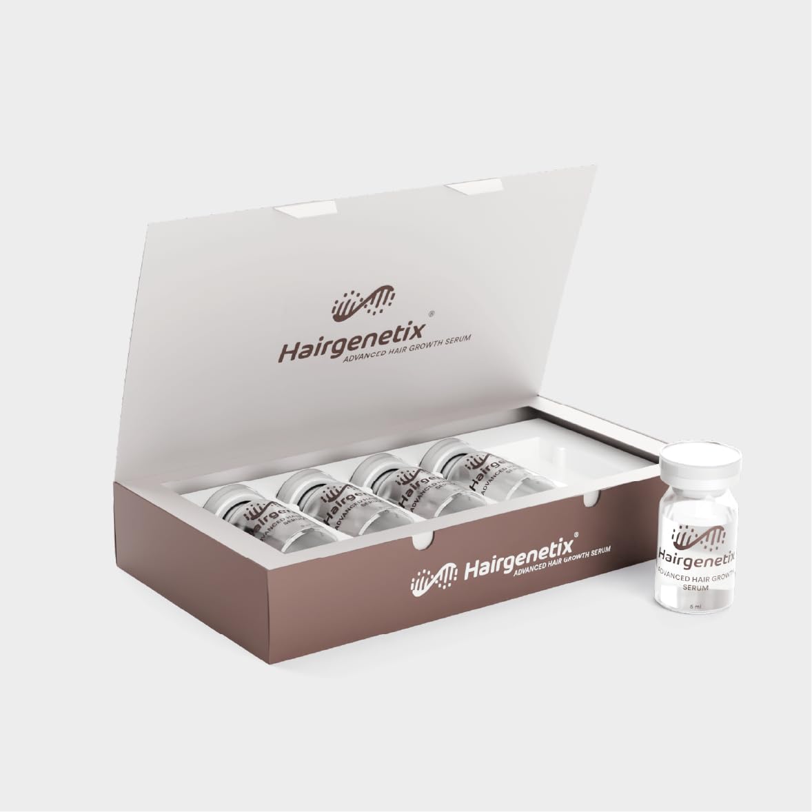 Suero Avanzado de Mesoterapia para el Crecimiento del Cabello con PDRN - Tratamiento del Cuero Cabelludo Anti Caida - Hombres y Mujeres - 5 Viales 30ml (1 Mes)