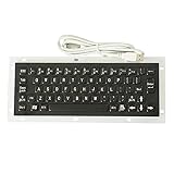 Clavier industriel noir | Clavier industriel | Durabilité du matériau : fabriqué en acier inoxydable et alliage d'alumine, ce clavier résiste aux environnements difficiles.
