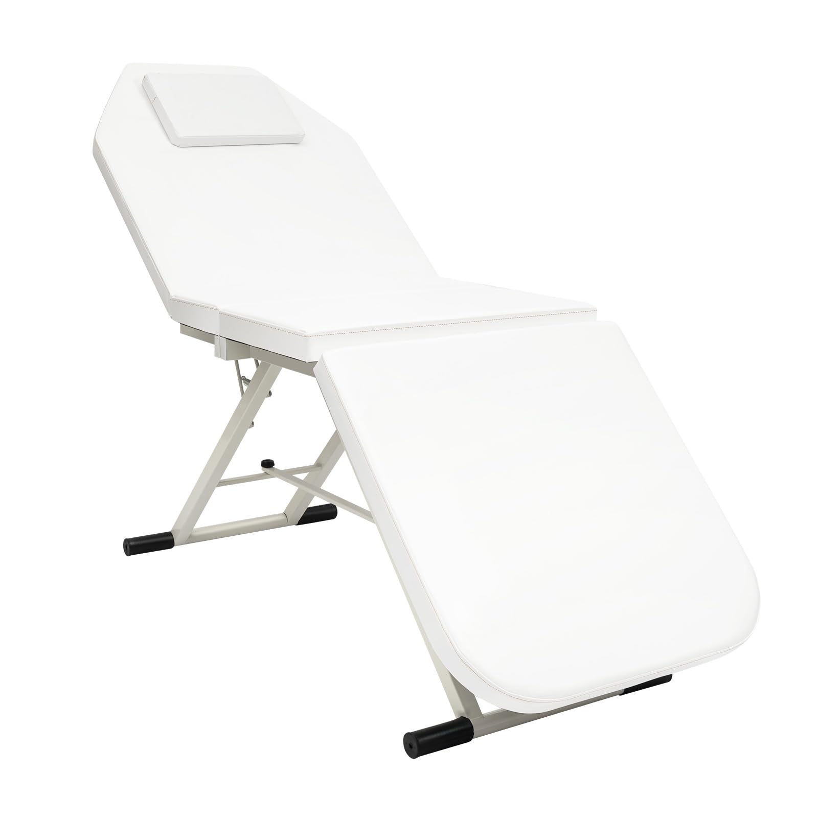 Beauty Bed, Portable Massage Table with Head Rest, 3 zones foldable Massage Tables SPA Beauty Massage Bed Salon Tattoo Reclining Chair for Foot Massage Shops, Health Salons, Beauty Salons