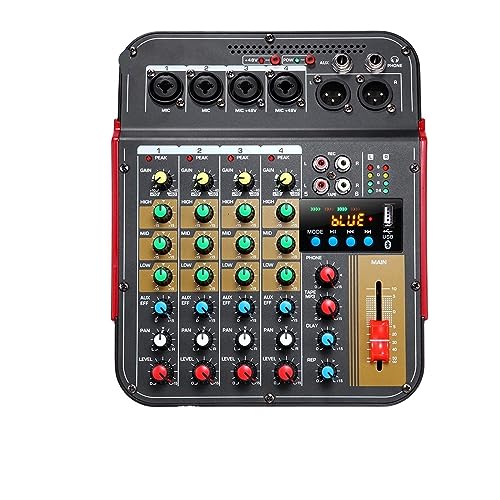 dj controller Consola mezcladora de 6 canales Mezclador de audio Conferencia al aire libre Audio USB...