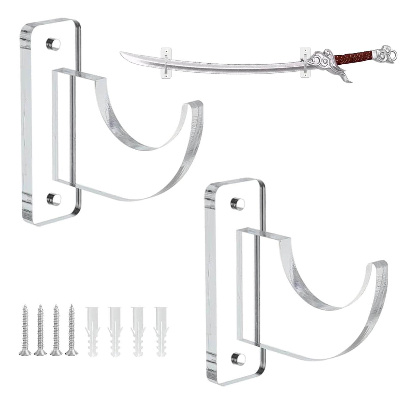 Soporte de pared para espada, sable de luz, espadas samurai, armas marciales
