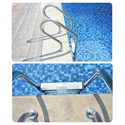 Escalera para piscina con 3 peldaños y pasamanos miniatura 6