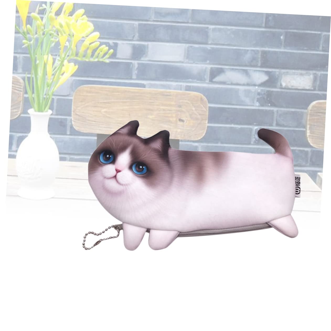 LIFKOME 3piezas Estuche De Lápices Diseño De Gato Bolso De Almacenamiento para Organizador De Papelería para Lápices y Cosméticos