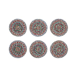 Multijutecoastersetof6 Urban Country Home Decor Multi jute coaster set of 6 urban country home decor